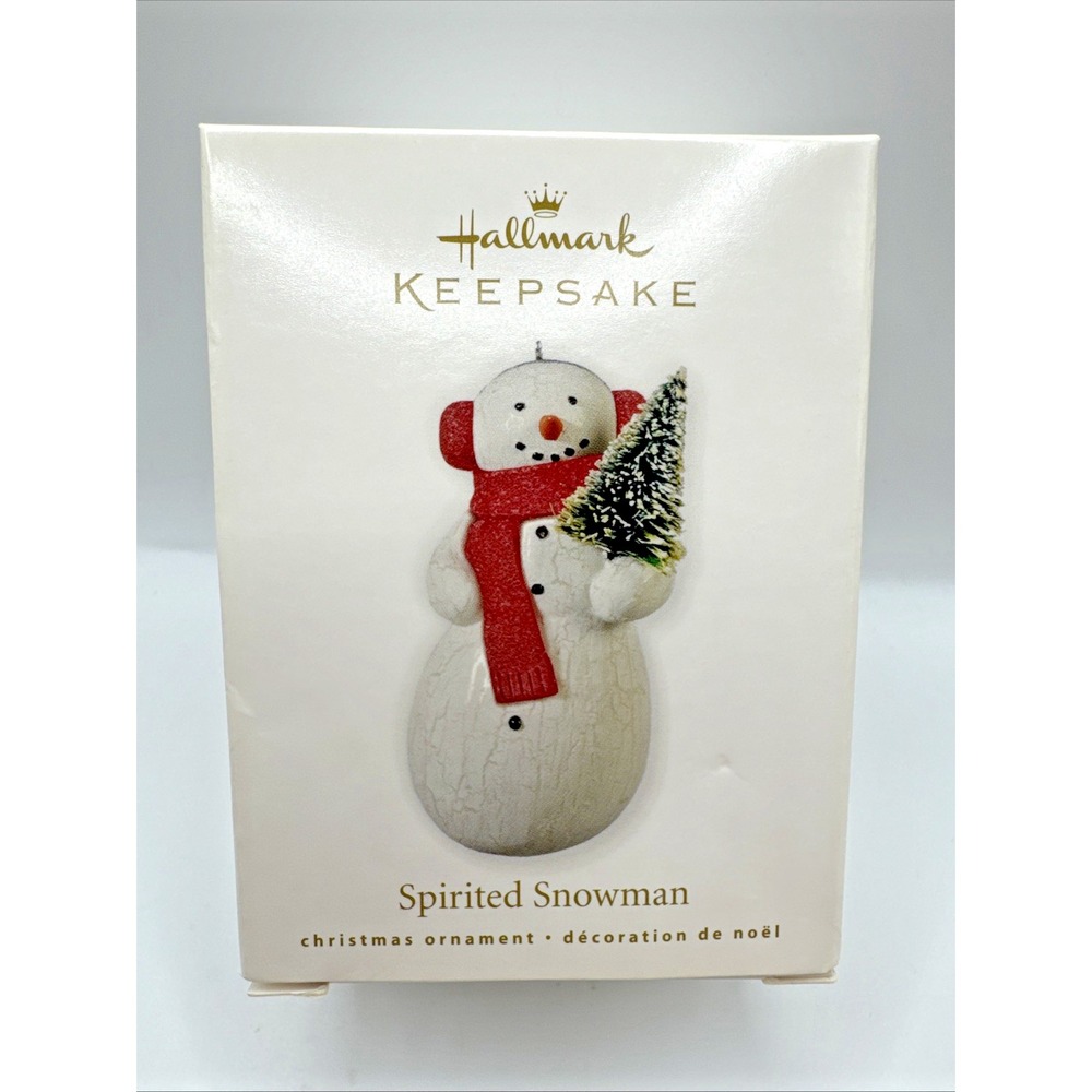 Hallmark Keepsake Ornament Spirited‎ Snowman NIB-2010